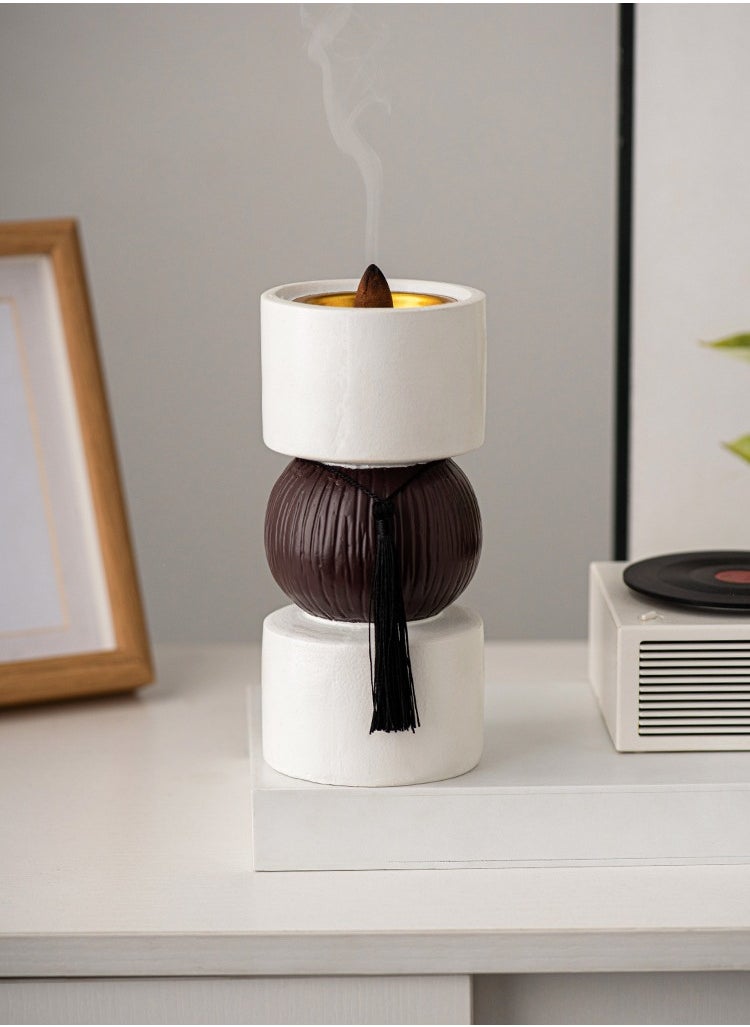 Incense burner Holder, home atmosphere decoration,three layers design,7.8*16.8 cm