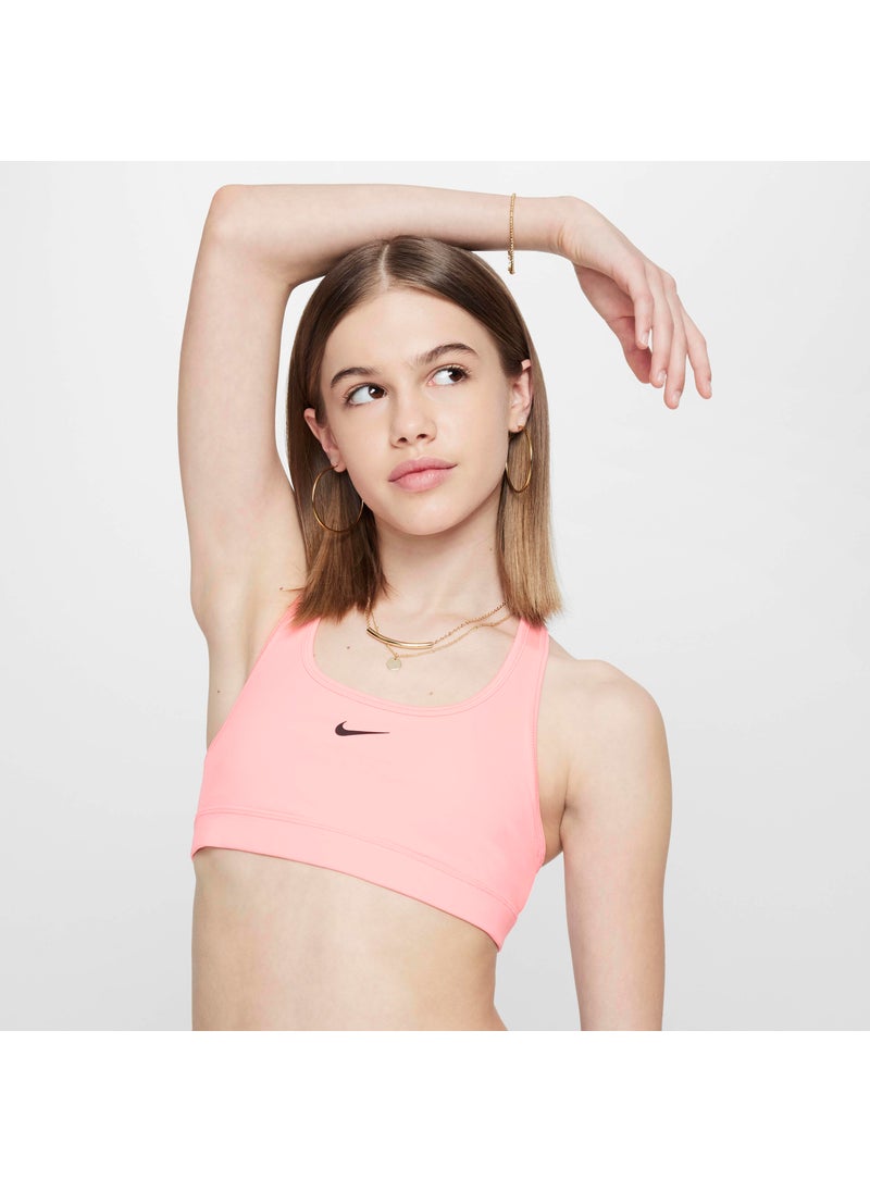 Kids' Swoosh Medium-Support Sports Bra
