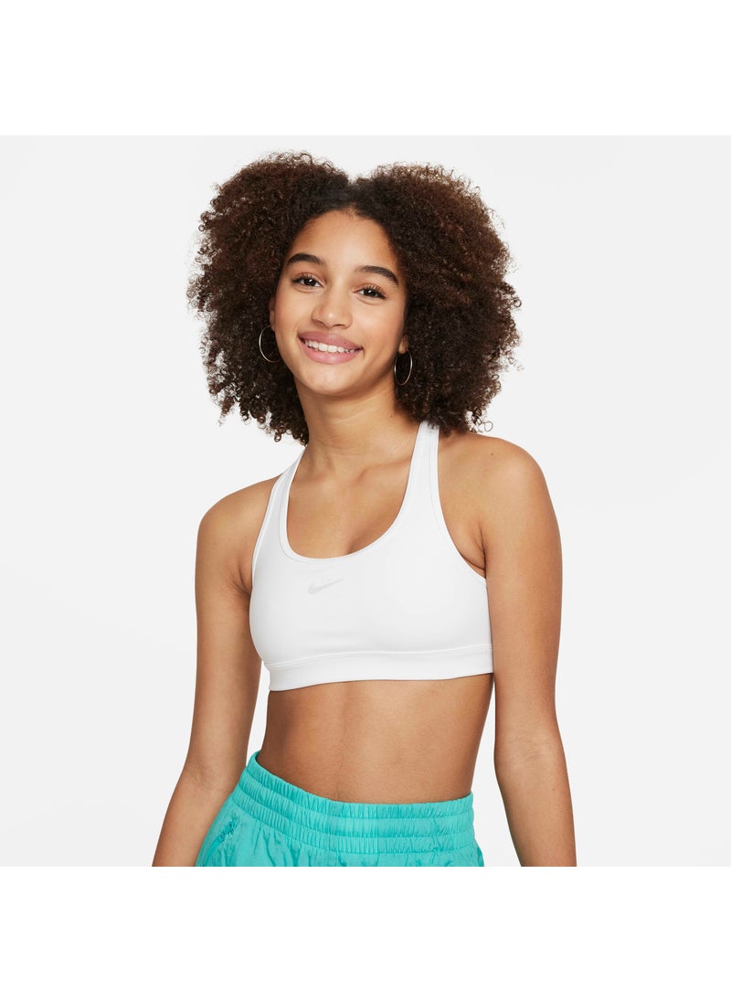 Kids' Swoosh Medium-Support Sports Bra