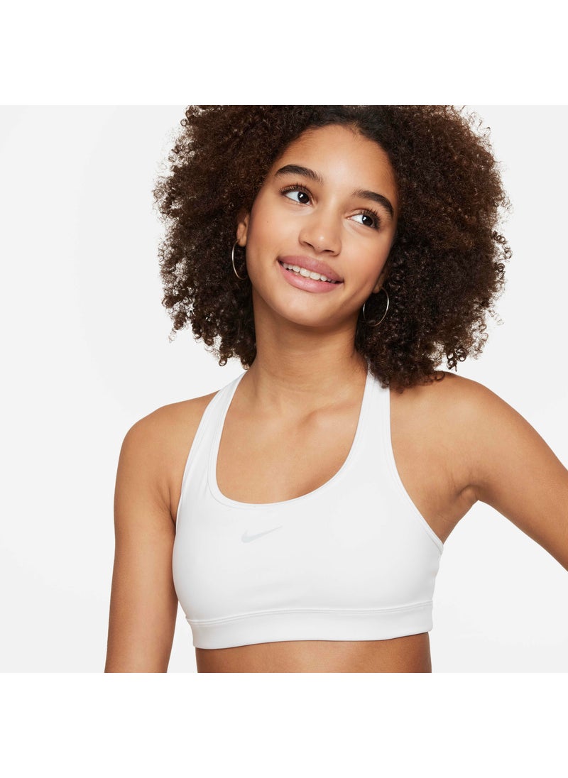 Kids' Swoosh Medium-Support Sports Bra