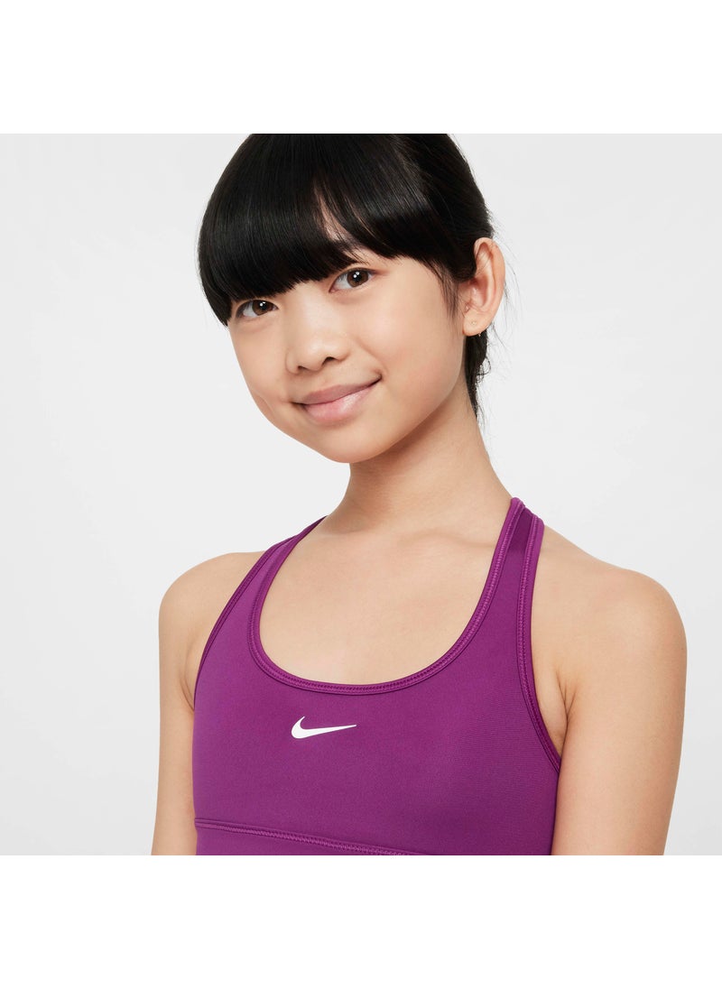 Kids' Swoosh Medium-Support Sports Bra