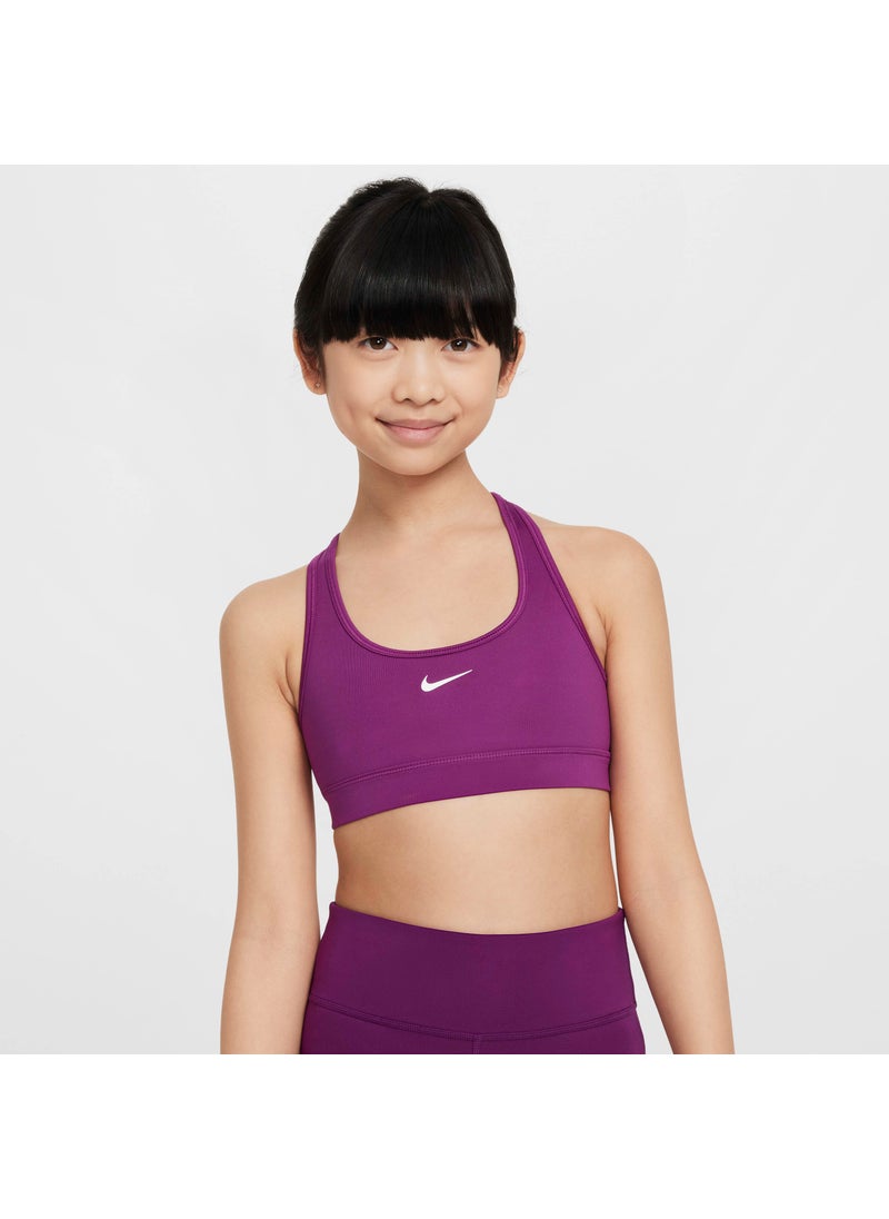 Kids' Swoosh Medium-Support Sports Bra