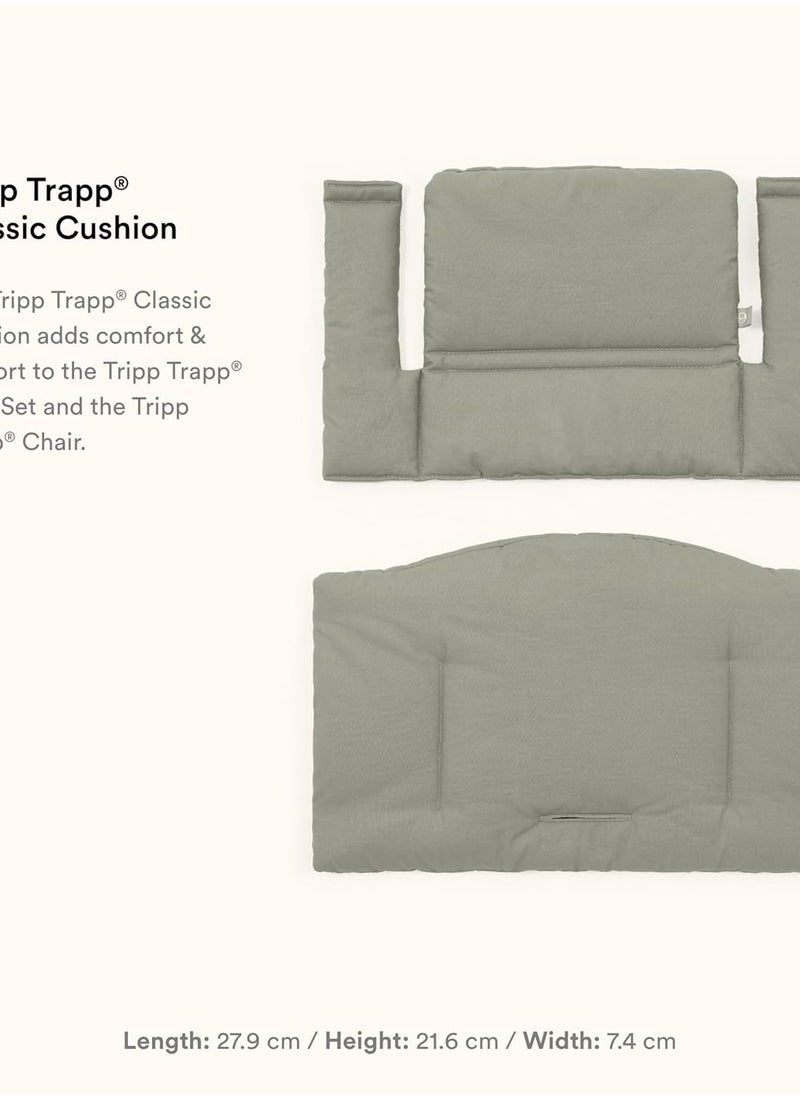 Tripp Trapp Classic Cushion, Glacier Green - Pair with Tripp Trapp Chair & High Chair for Support and Comfort, Provides Super Soft Support, Organic...