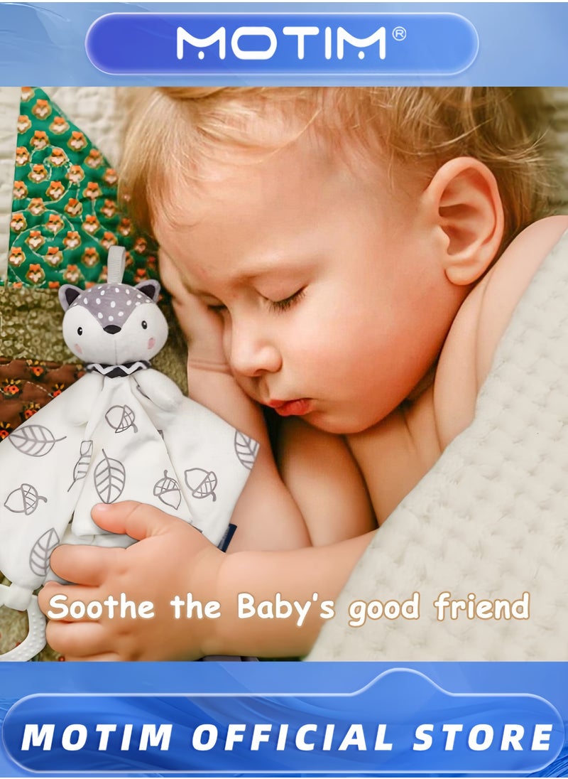 Baby Shower Gifts New Born Baby Gifts for Girls Boys Unique Baby Gifts Basket Essential Stuff Baby Lovey Blanket Newborn Bibs Socks Wooden Rattle & Greeting Card Newborn Baby Gift Set