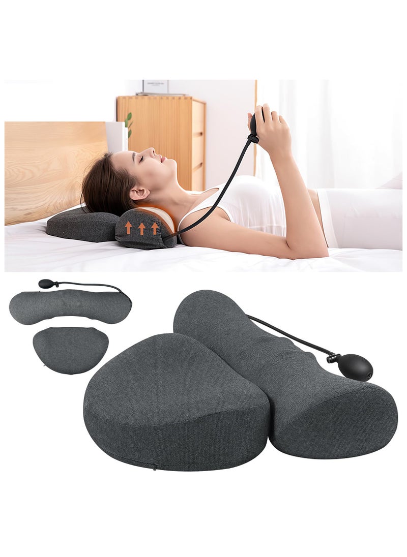 Adjustable Cervical Spine Pillow, Shaping Pillow for Neck Pain Relief, Ergonomic Multi-Functional Memory Pillow, Freely Adjustable Height, Ideal for Supporting The Spine and Neck While Sleeping.