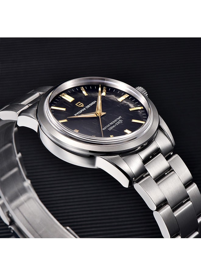 Men's Watches Sapphire Stainless Steel 100M Waterproof Luxury 40mm Sports Quartz Chronograph Wrist Watches