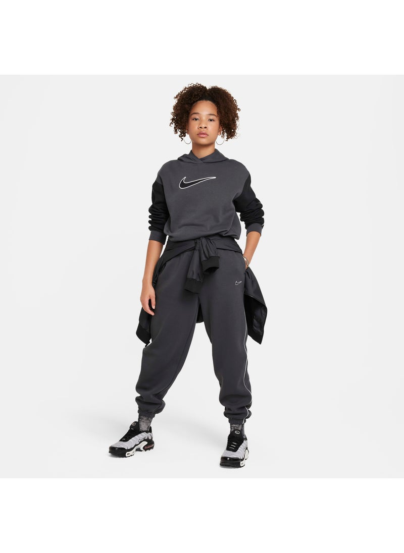 Kids' Sportswear Oversized Fleece Trousers