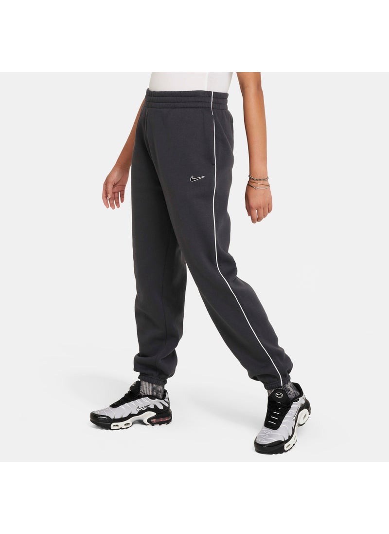 Kids' Sportswear Oversized Fleece Trousers