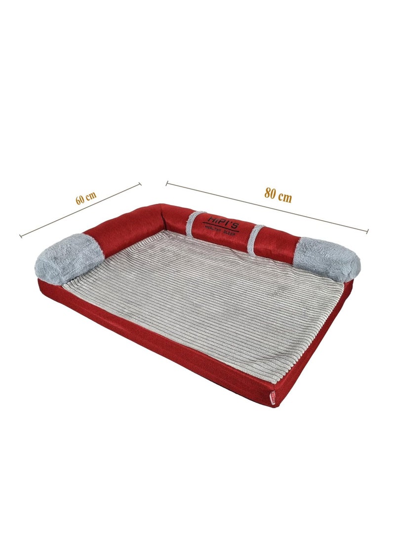 Pet Bed, Dog Bed, Cat Bed, plush and soft, Pet Bed, round cushioned, portable, Strong & warmth Design, Luxury, Decorative, Indoor, Easy to Clean, Multiple color, 25 cm thickness