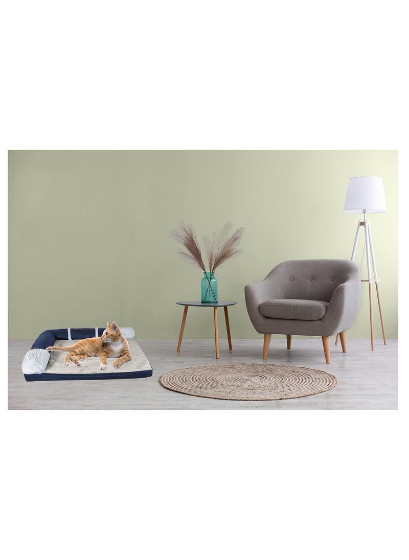 Pet Bed, Dog Bed, Cat Bed, plush and soft, Pet Bed, round cushioned, portable, Strong & warmth Design, Luxury, Decorative, Indoor, Easy to Clean, Multiple color, 25 cm thickness
