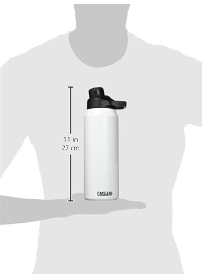 Camelbak Water Bottle Chute Mag SST Vacuum Insulated 32oz, White, 1 Litres/32 oz