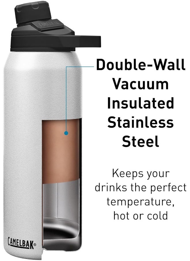 Camelbak Water Bottle Chute Mag SST Vacuum Insulated 32oz, White, 1 Litres/32 oz