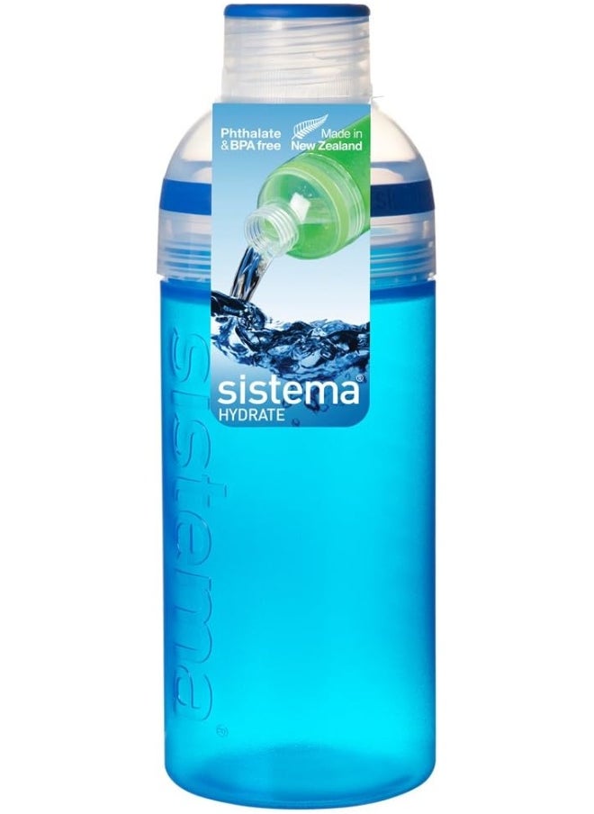 Sistema 830 Hydrate Trio Bottle Assorted Colours, 580ml