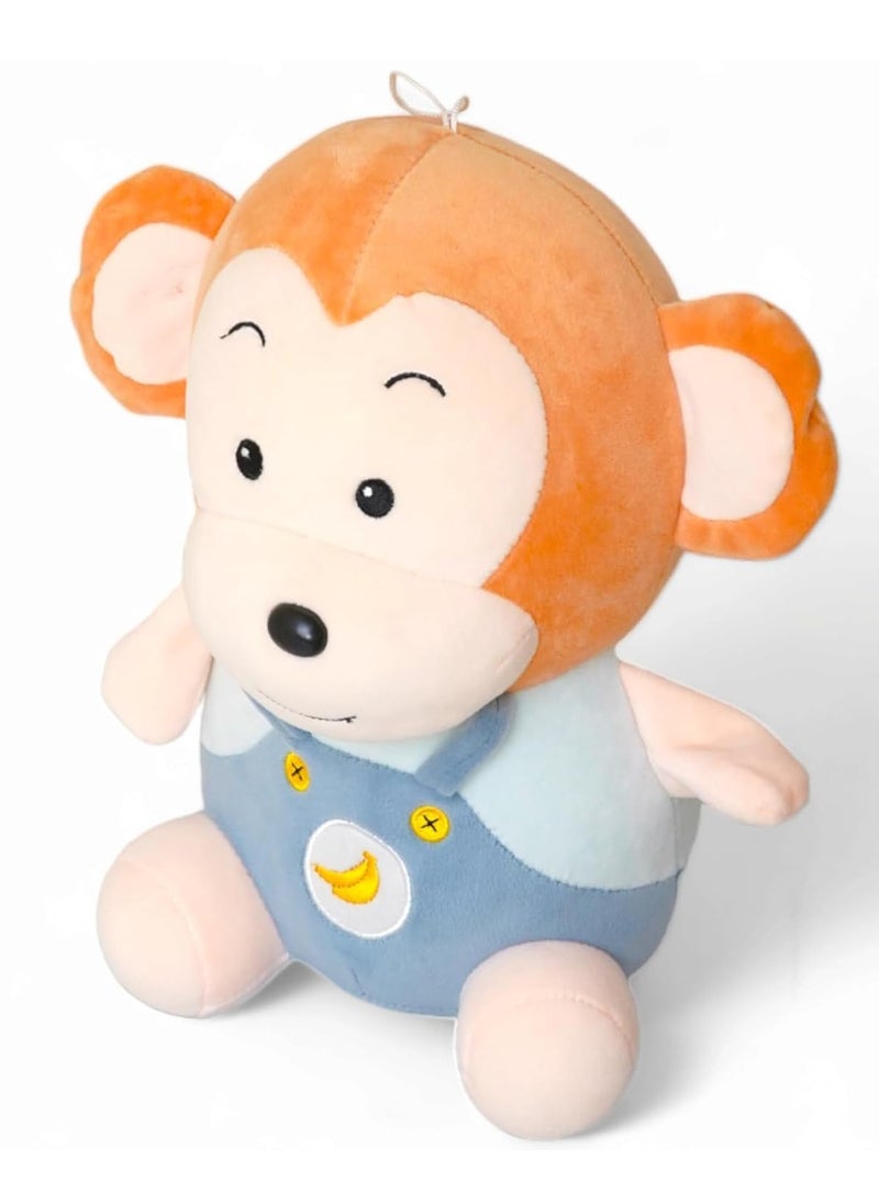 Monkey Soft Toy, Very Cute and Beautiful Animal Soft Toy, So Soft, 40 cm and Heavy Size, Banana Monkey Toy, Stuffed Animal Plush Toy, Best Gift for Kids, Girls, Boys