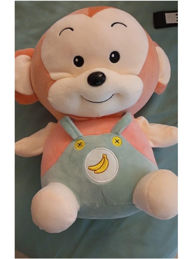 Monkey Soft Toy, Very Cute and Beautiful Animal Soft Toy, So Soft, 40 cm and Heavy Size, Banana Monkey Toy, Stuffed Animal Plush Toy, Best Gift for Kids, Girls, Boys