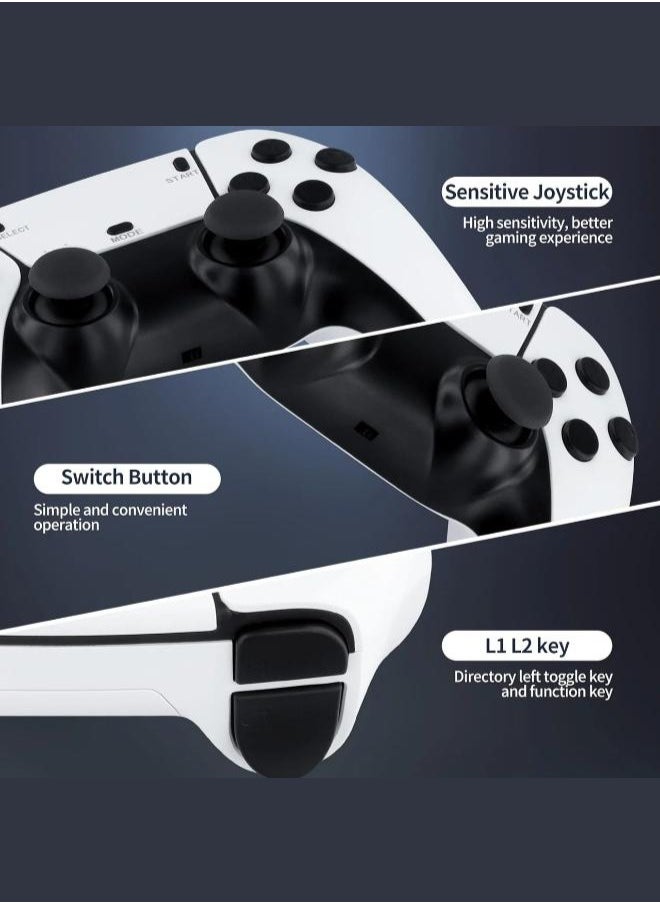 M15 Wireless Retro Game Stick - 2.4G Wireless Controllers HD Output System 23 Emulators 20000+ Games, Plug and Play Video Game Console.