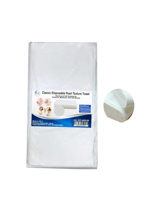 Elite Manicure / Pedicure Disposable Pearl Texture Towel 30cm x 60cm 180pcs / pack