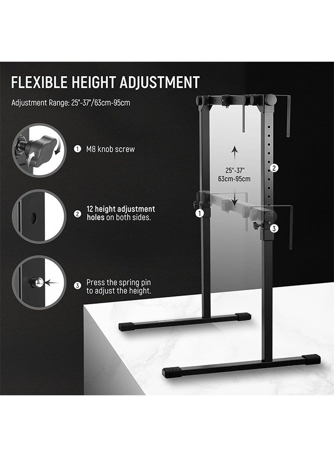 NEEWER Overhead Camera Mount Rig for Top Down Shot with 1s Quick Switch Lock Arca Type QR Plate, Heavy Duty Tabletop Multi Device Stand for Cooking Drawing Crafts Stream, Desk Width≥32