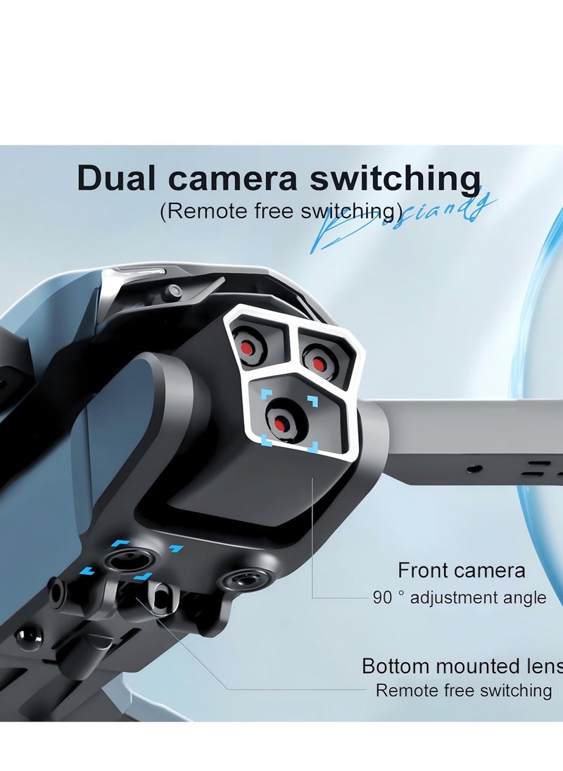 LU600 Drone with Camera for Adults Entry-Level FPV Drone with WIFI, Gesture Photography, 540° Obstacle Avoidance, Brushless Motor, High-Altitude Hovering & Custom Route – Perfect Beginner Gift, Black