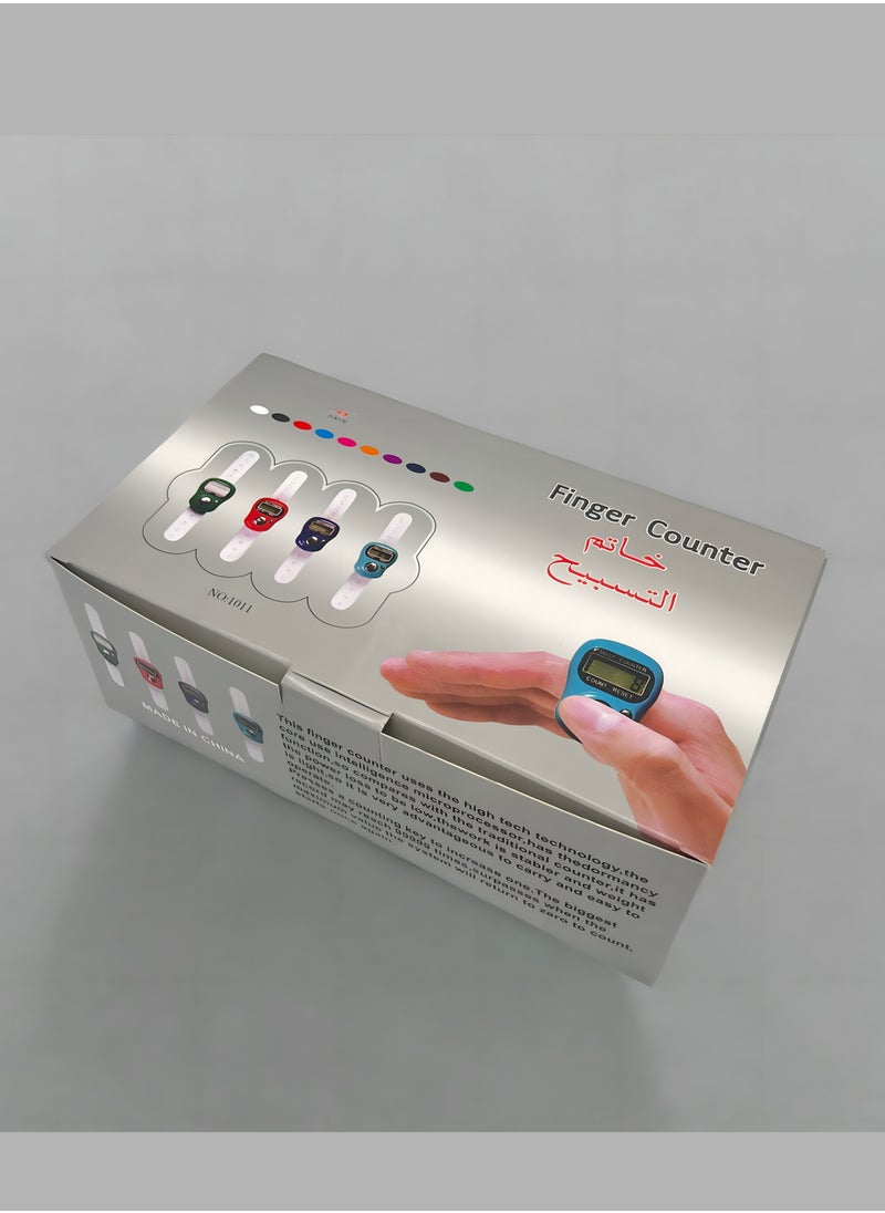 24-Piece Multicolor Digital Finger Ring Tally Counter