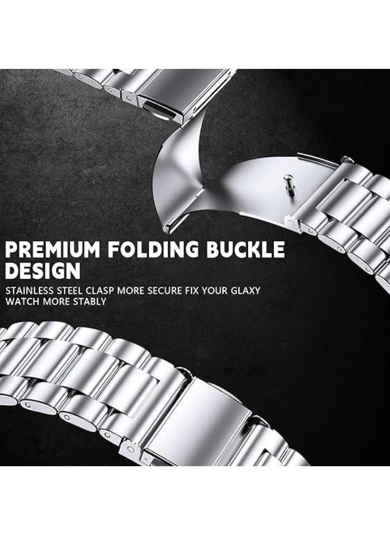 Stainless Steel Band Compatible with Samsung Galaxy Watch Ultra 47mm (2024) – No Gap Business Metal Strap for Galaxy Watch 7 Ultra 47mm, Elegant and Durable Design for Men & Women – Premium Metal Watch Strap for All-Day Comfort