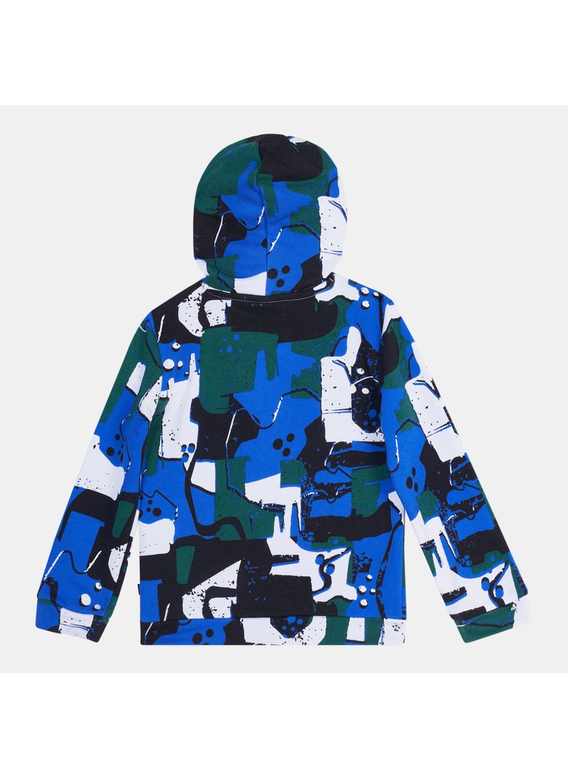 Kids' Essential+ Street Art Allover Print Hoodie