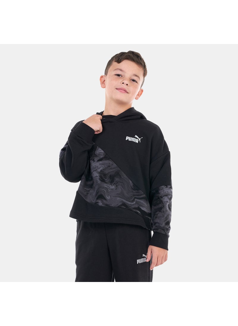 Kids' POWER Marbleized Pullover Hoodie