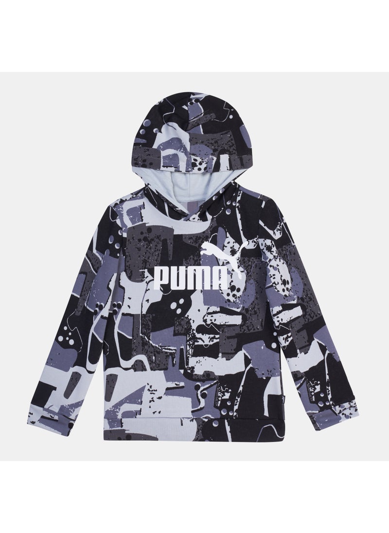 Kids' Essential+ Street Art Allover Print Hoodie