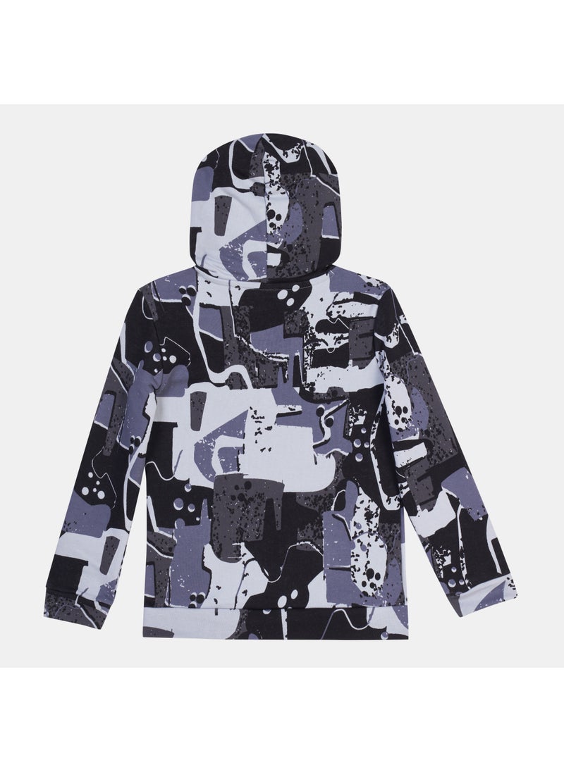 Kids' Essential+ Street Art Allover Print Hoodie