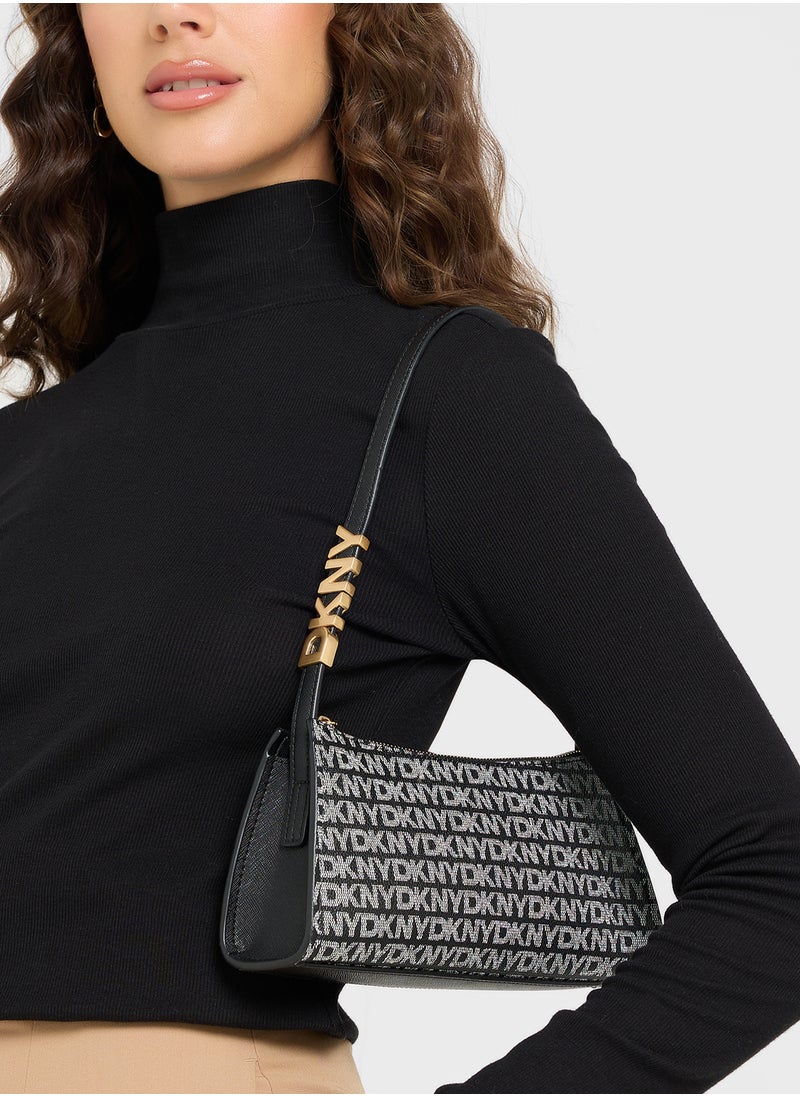 Avril Top Handle Zip Through Satchel