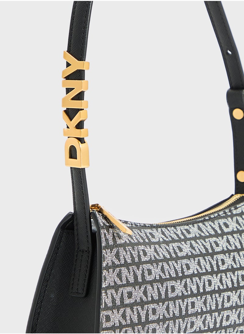 Avril Top Handle Zip Through Satchel