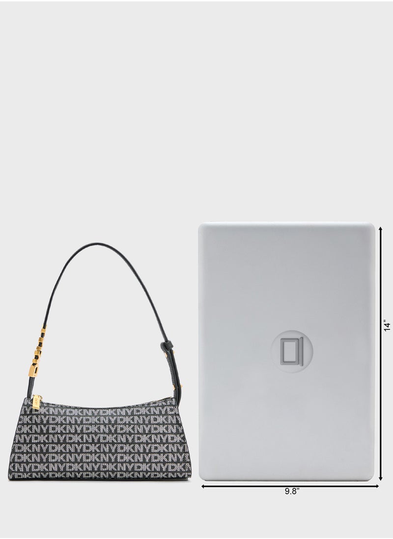 Avril Top Handle Zip Through Satchel