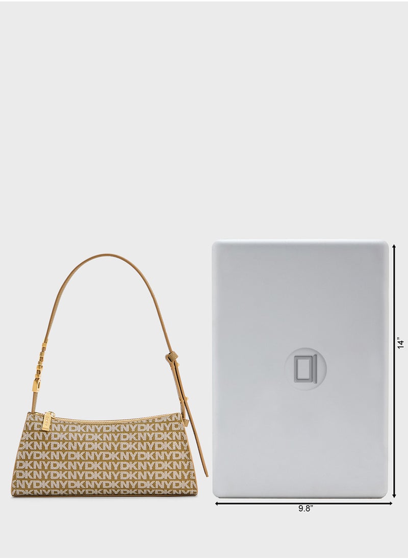 Avril Top Handle Zip Through Satchel