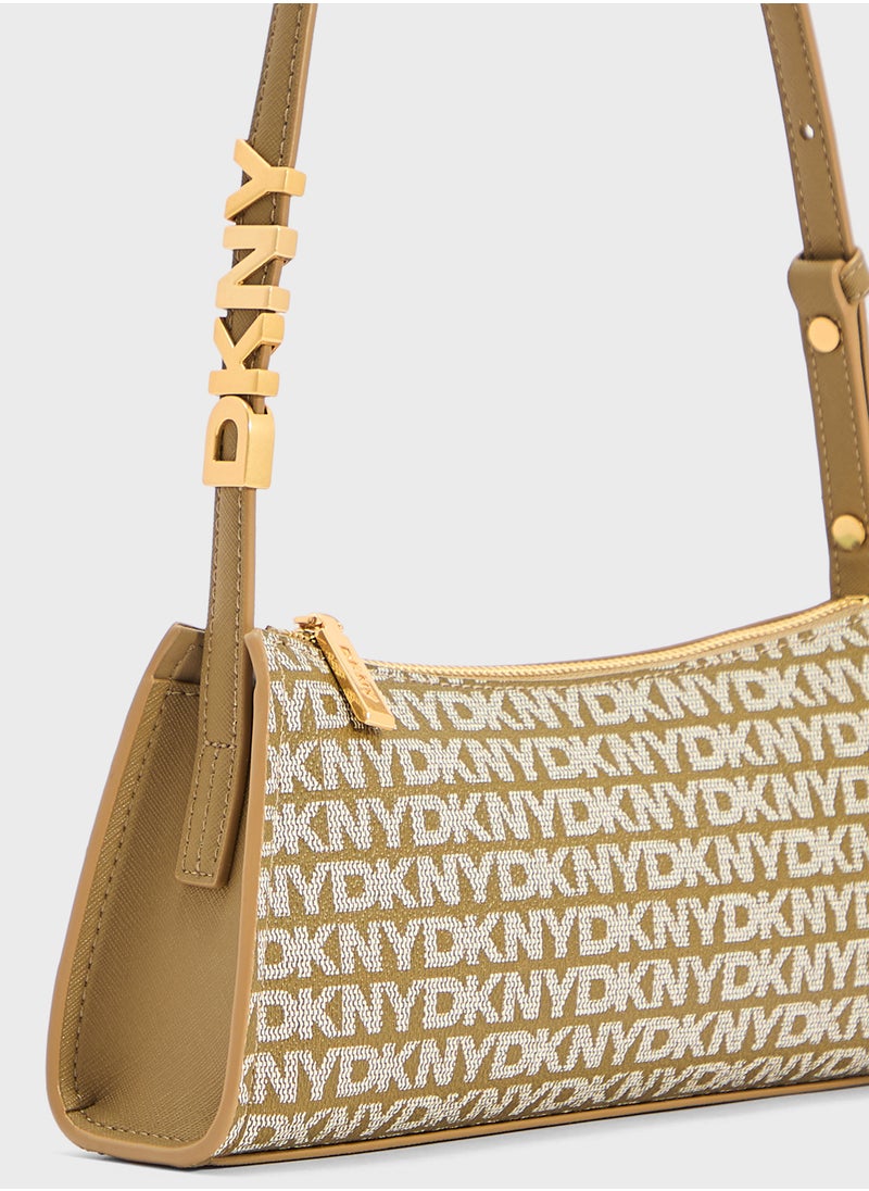 Avril Top Handle Zip Through Satchel