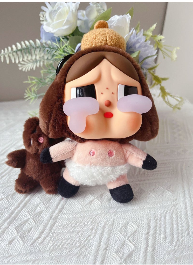 Pop Mart CryBaby Crying Again Series Baby Brown (Secret Edition) Vinyl Face Plush