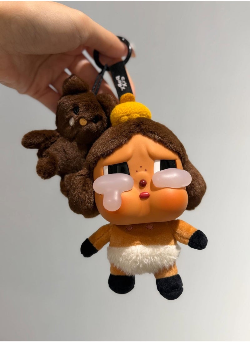 Pop Mart CryBaby Crying Again Series Baby Brown (Secret Edition) Vinyl Face Plush