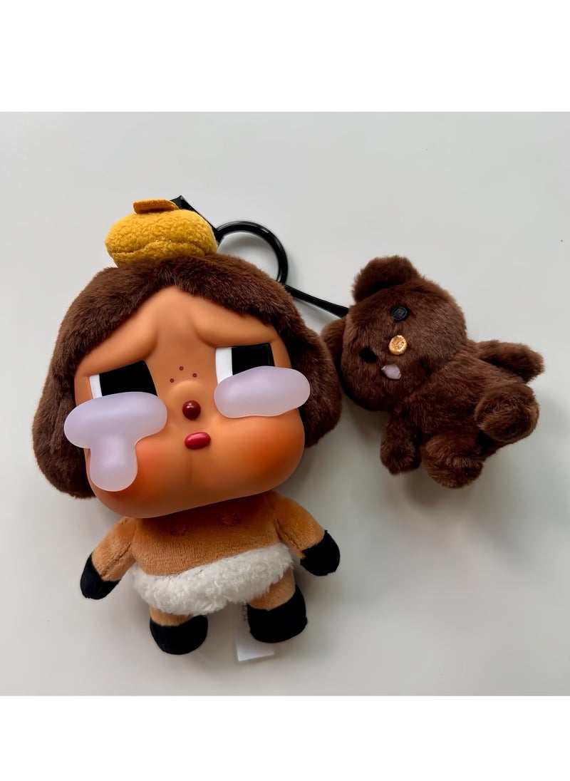 Pop Mart CryBaby Crying Again Series Baby Brown (Secret Edition) Vinyl Face Plush