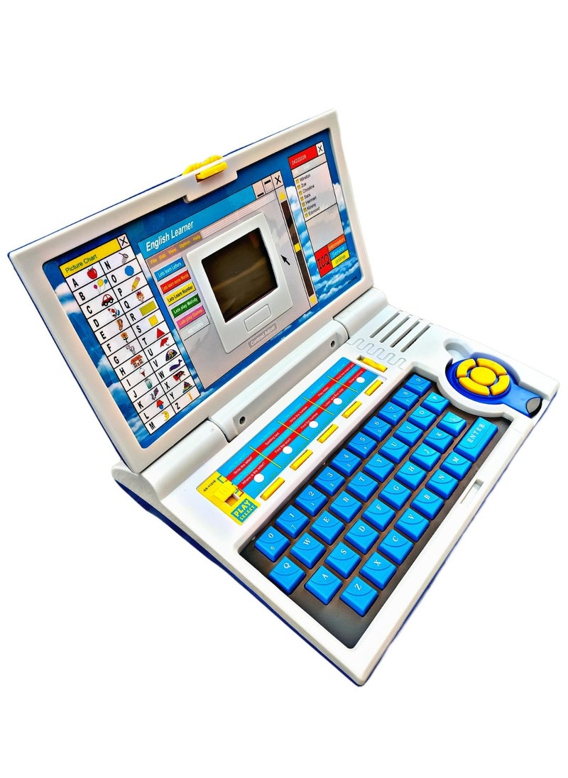 Interactive Educational Laptop for Kids with Mouse – 20 Learning Games and Activities – Fun Learning Notebook Toy – Blue