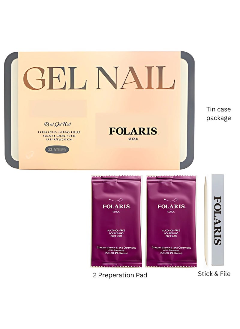 Coco Crush Korean 32 Piece of Nail Art with Genuine Swarovski Crystals – Elegant, Long-Lasting Manicure