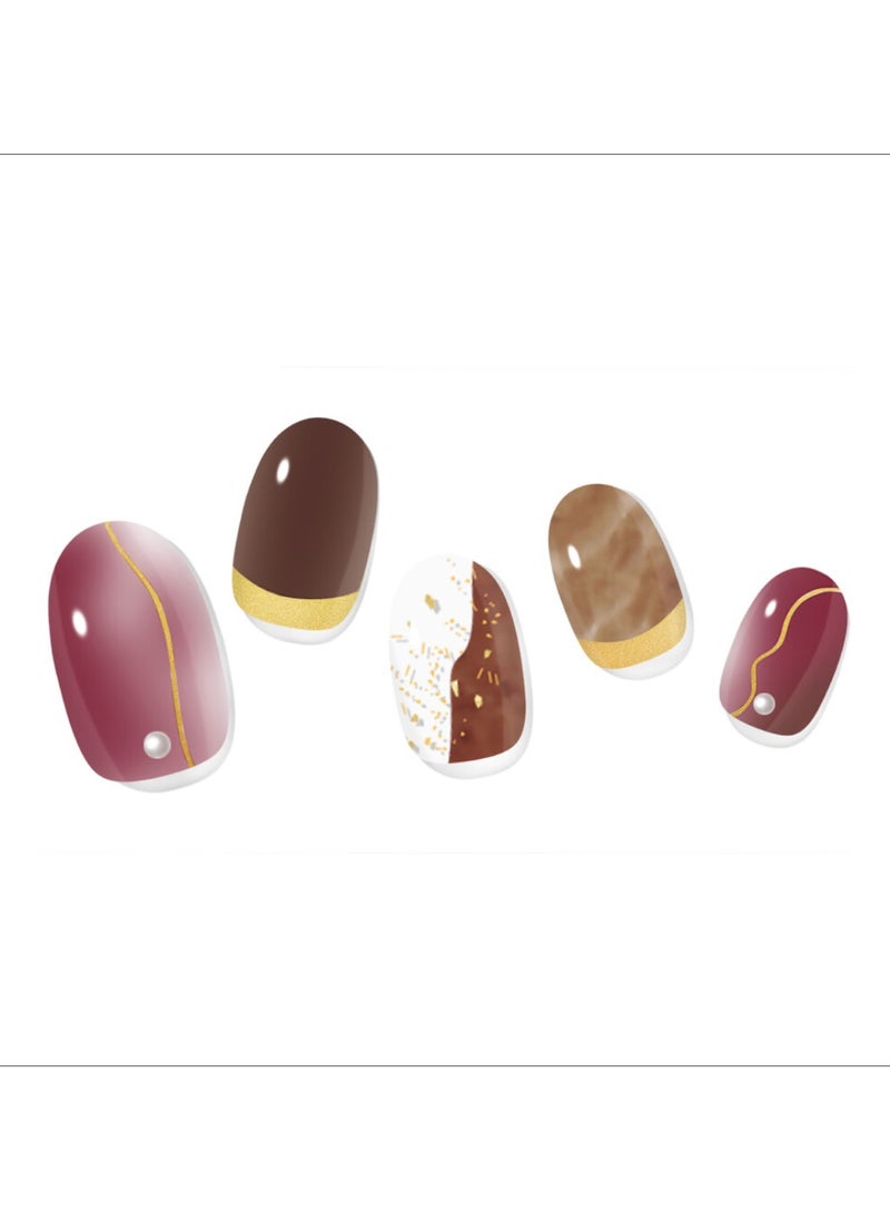 Coco Crush Korean 32 Piece of Nail Art with Genuine Swarovski Crystals – Elegant, Long-Lasting Manicure
