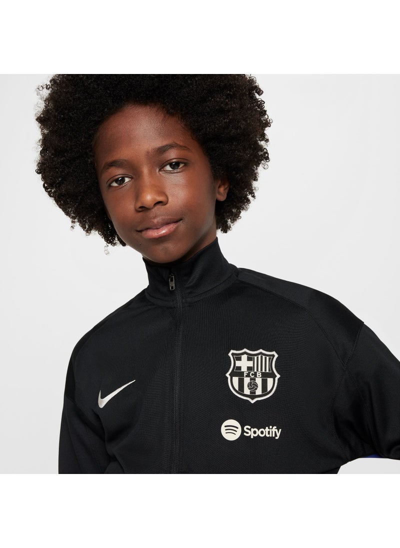 Kids' FC Barcelona Strike Dri-FIT Football Tracksuit