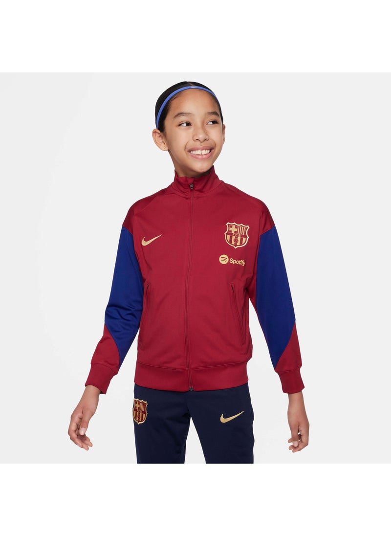 Kids' F.C. Barcelona Strike Dri-FIT Football Tracksuit