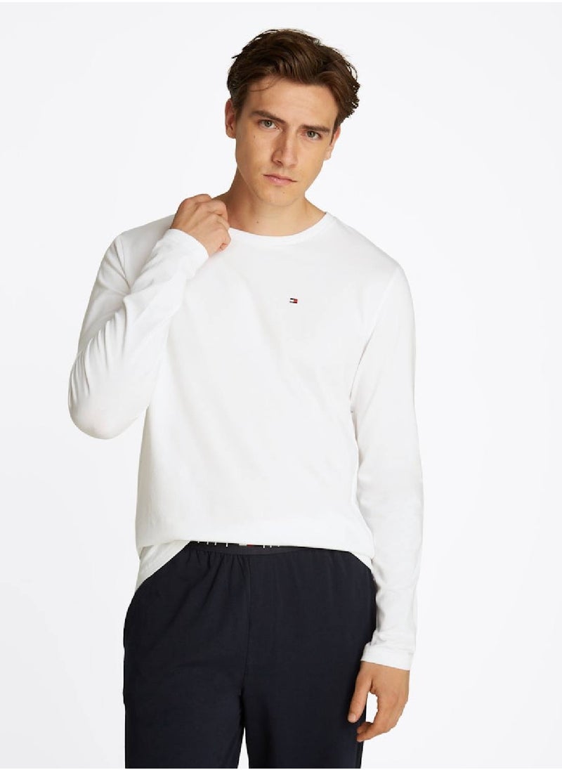 Men's TH Original Long Sleeve Pyjama Set - Cotton, White