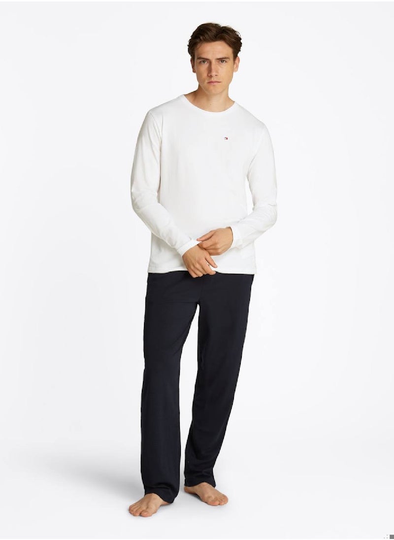 Men's TH Original Long Sleeve Pyjama Set - Cotton, White