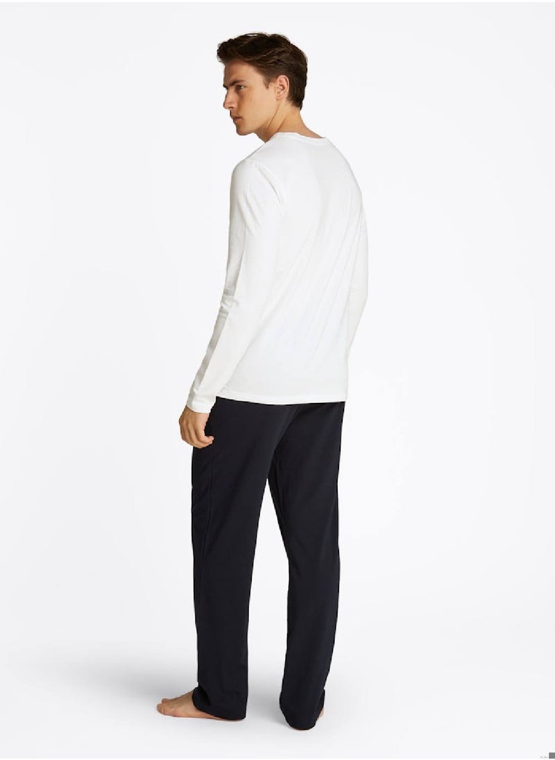 Men's TH Original Long Sleeve Pyjama Set - Cotton, White