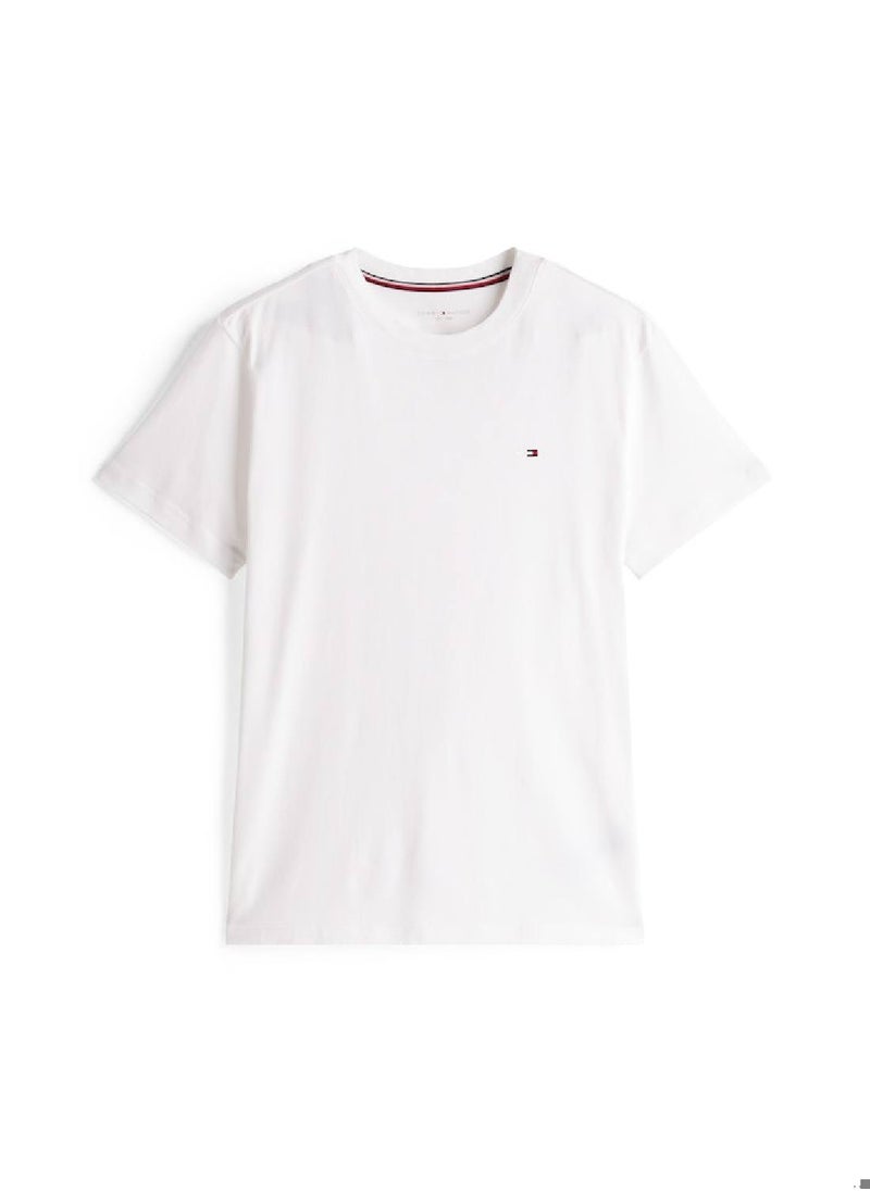 Men's T-Shirt And Shorts Pyjama Set - Cotton, White