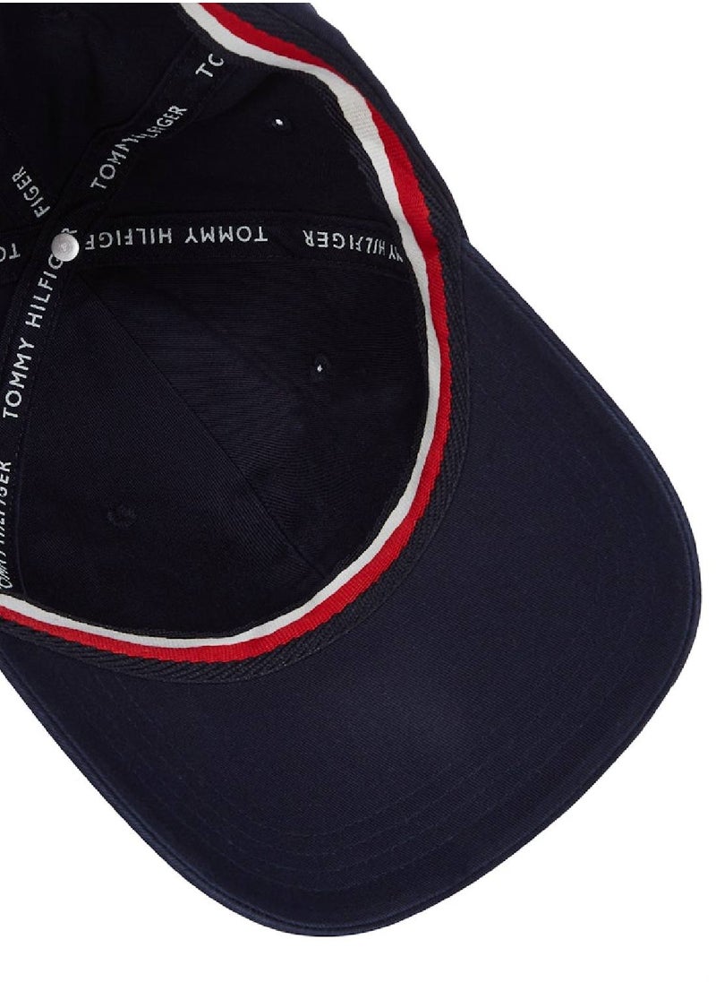 Women's Essential Flag Embroidery Baseball Cap - Cotton, Blue