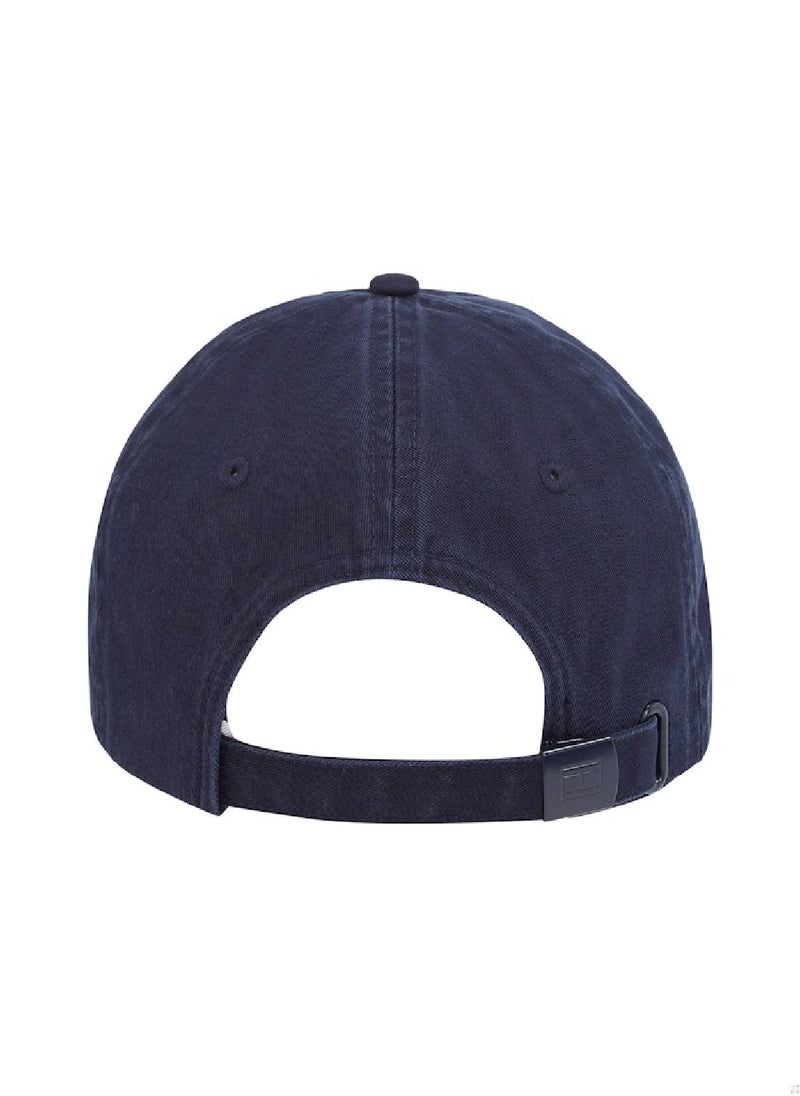 Women's Essential Flag Embroidery Baseball Cap - Cotton, Blue