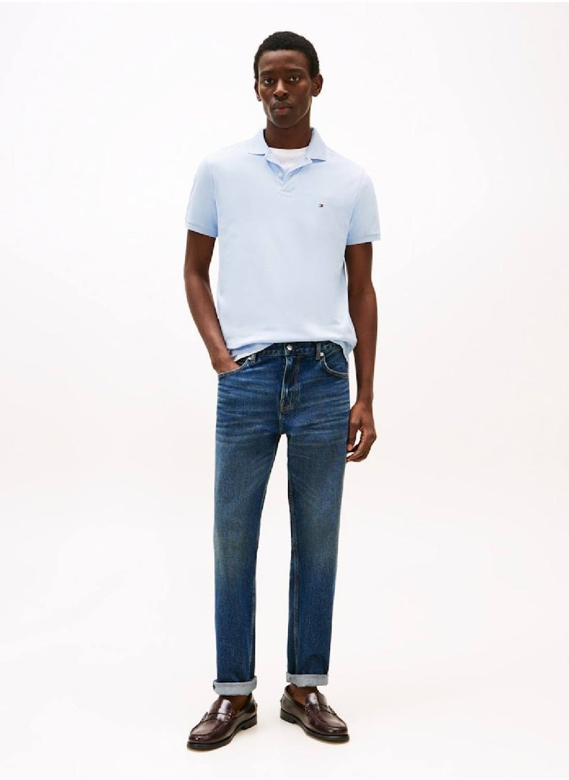 Men's  Regular Fit Polo Shirt - Cotton, Blue