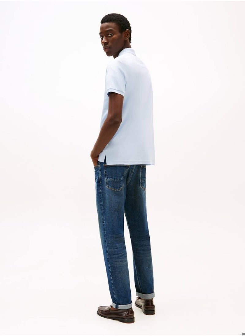 Men's  Regular Fit Polo Shirt - Cotton, Blue